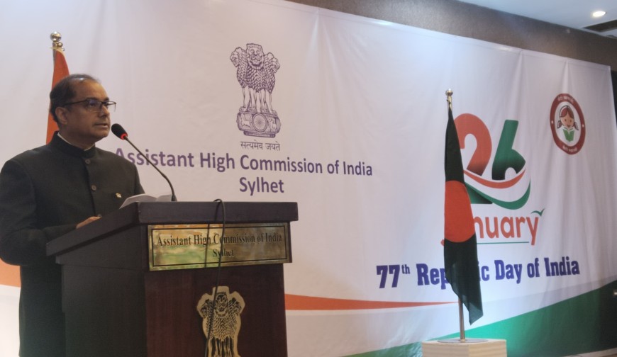 সিলেটে ভারতের ৭৭ তম জাতীয় দিবস উদযাপিত